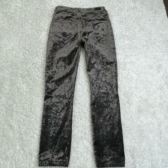 PAIGE Hoxton Ultra Skinny Velvet Jeans, size 25, gray, event work to play party - Picture 4 of 14
